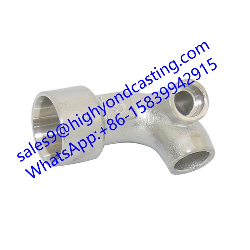 China foundry high precision investment casting stainless steel small engine exhaust pipe auto parts Logo